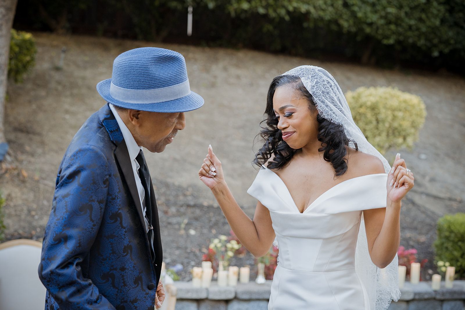 private-home elopement in antioch (arrived by limo), Dinner at Home, Then the Limo