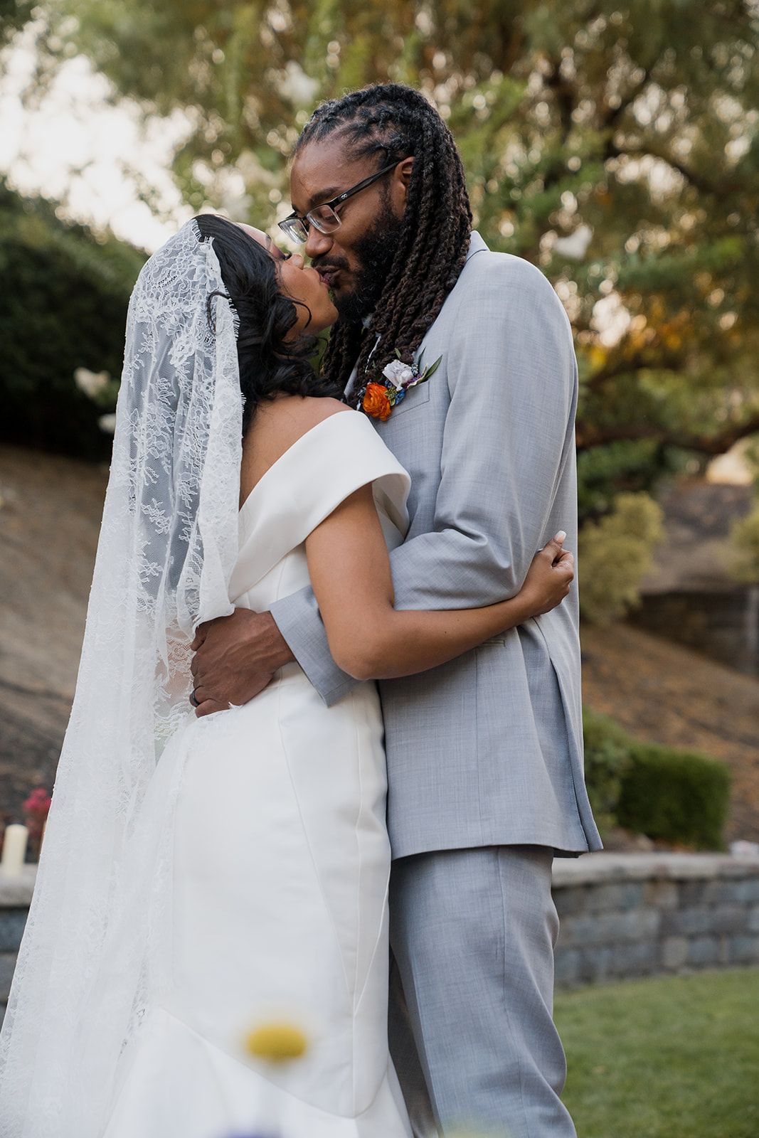 private-home elopement in antioch (arrived by limo), Dinner at Home, Then the Limo