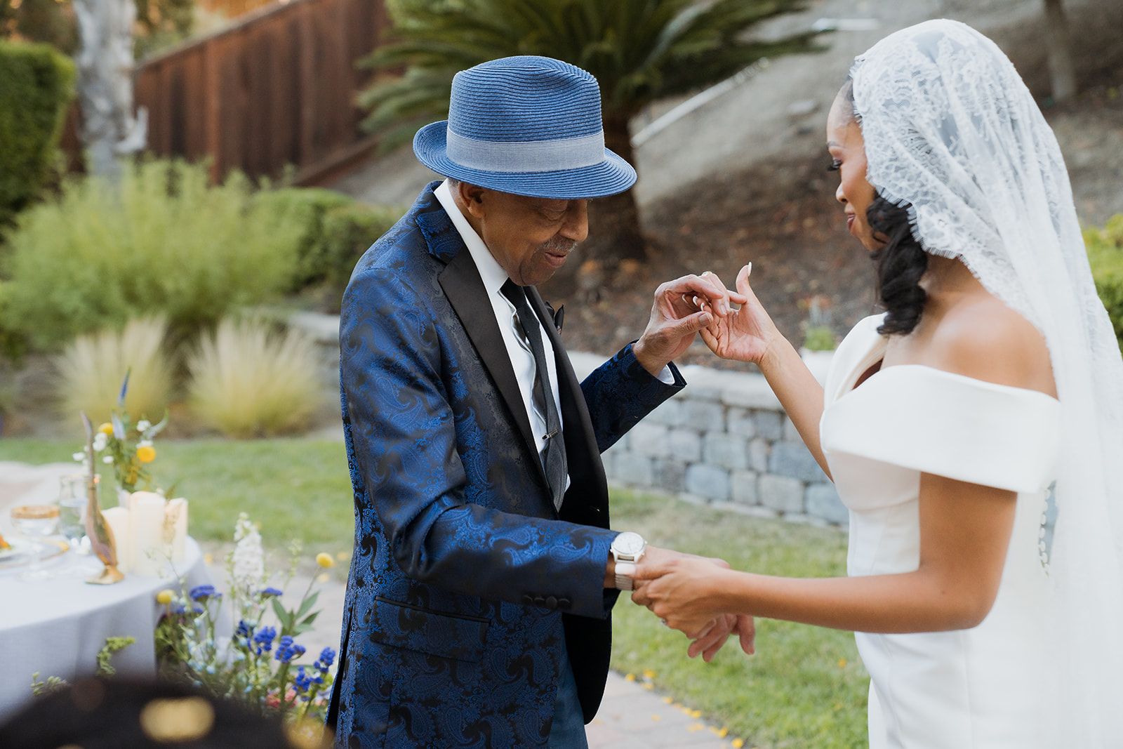 private-home elopement in antioch (arrived by limo), Dinner at Home, Then the Limo