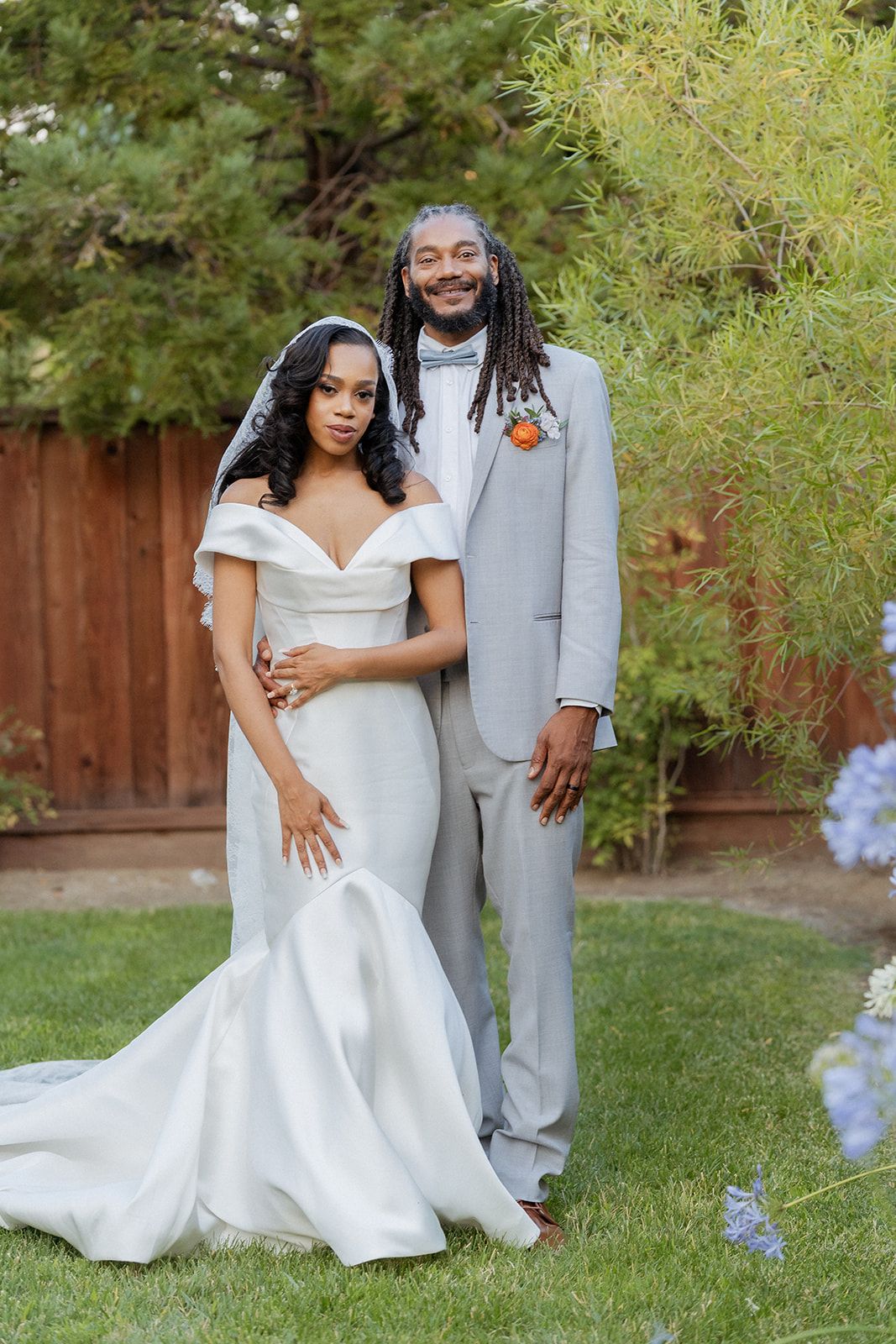 private-home elopement in antioch (arrived by limo), Dinner at Home, Then the Limo