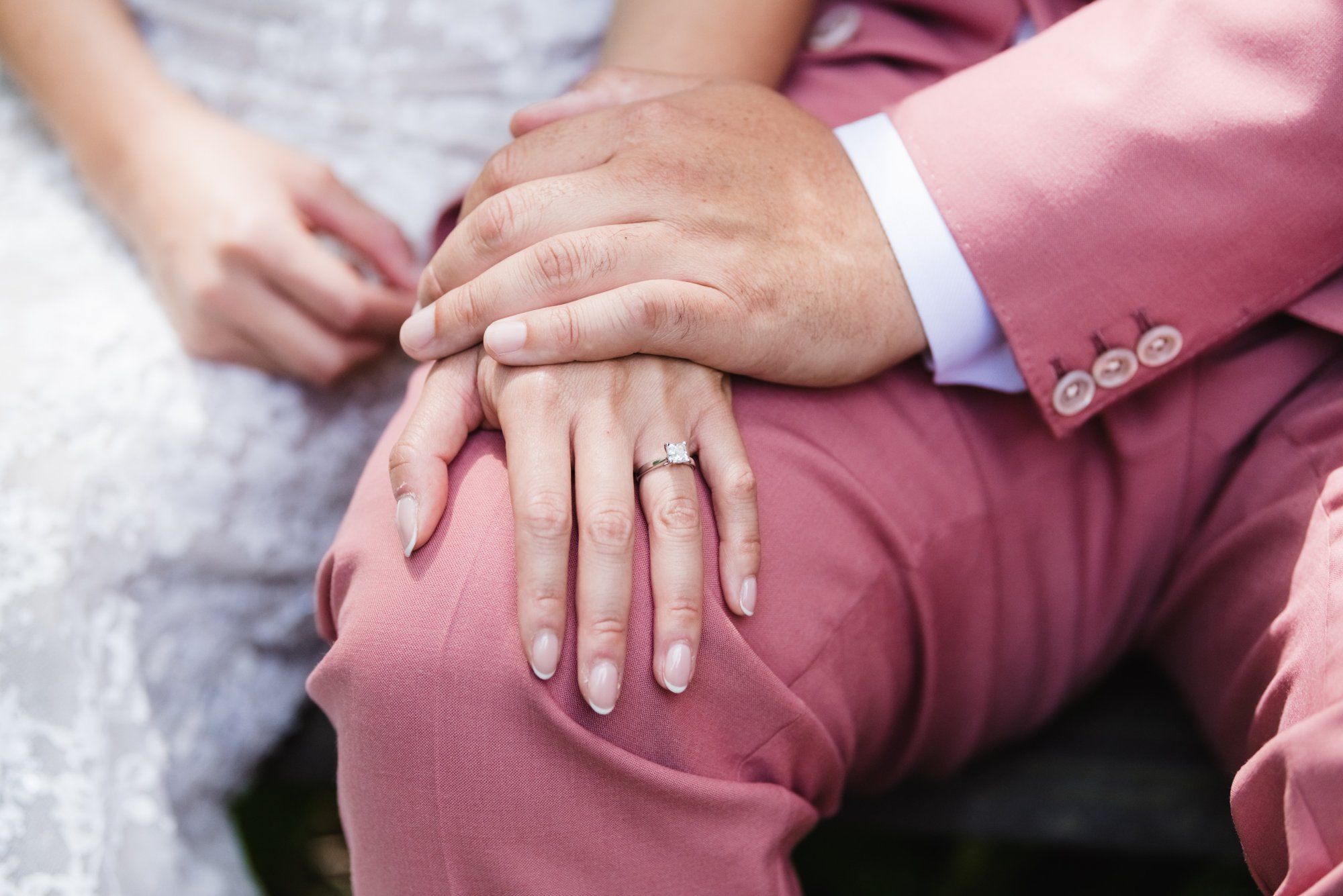 multicultural spring wedding at sand rock farm, Family Photos in the Grove