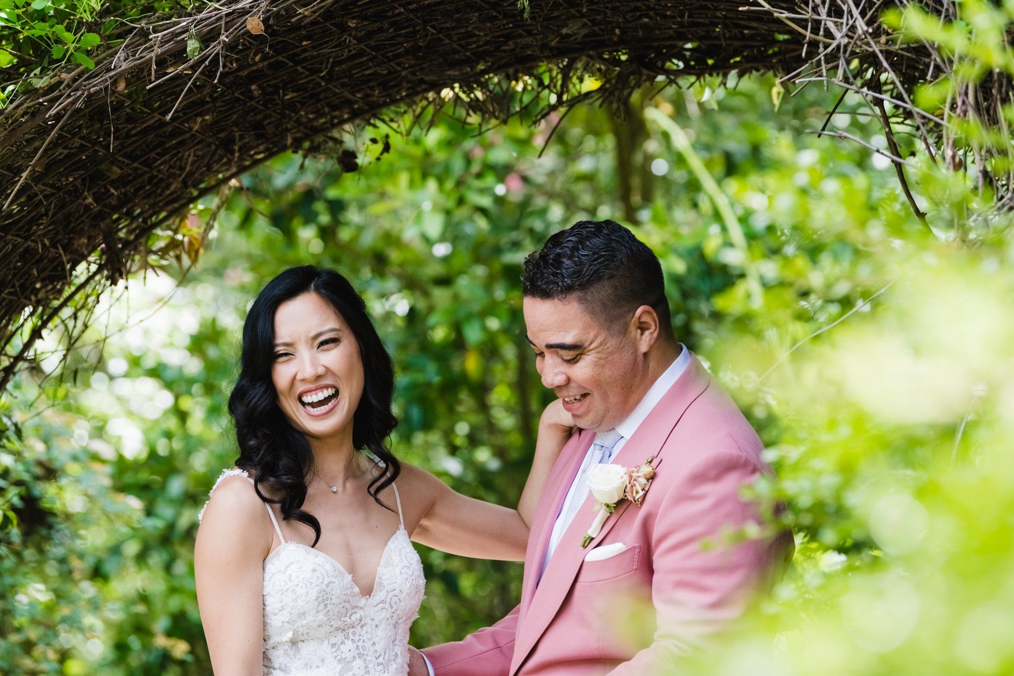 multicultural spring wedding at sand rock farm, Family Photos in the Grove