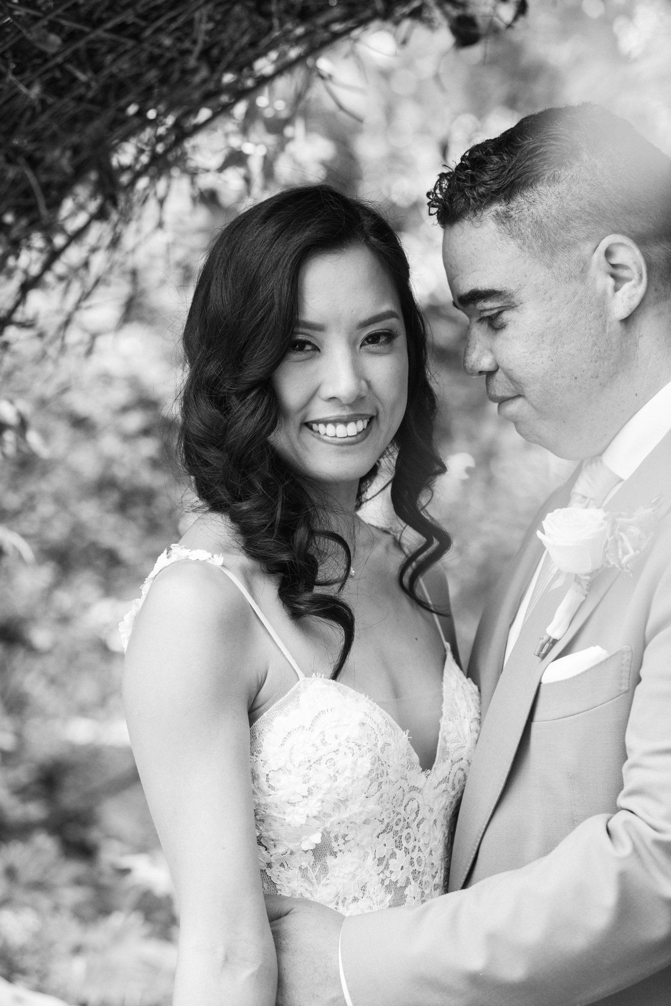multicultural spring wedding at sand rock farm, Family Photos in the Grove