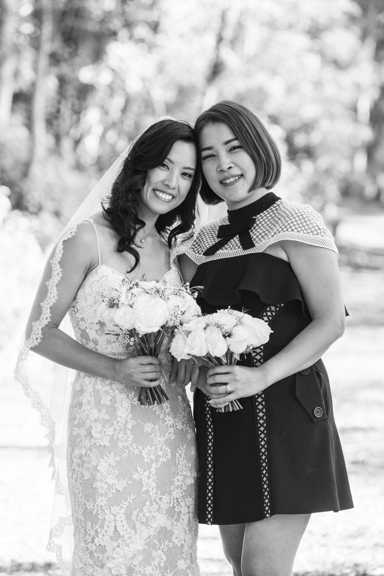 multicultural spring wedding at sand rock farm, Family Photos in the Grove