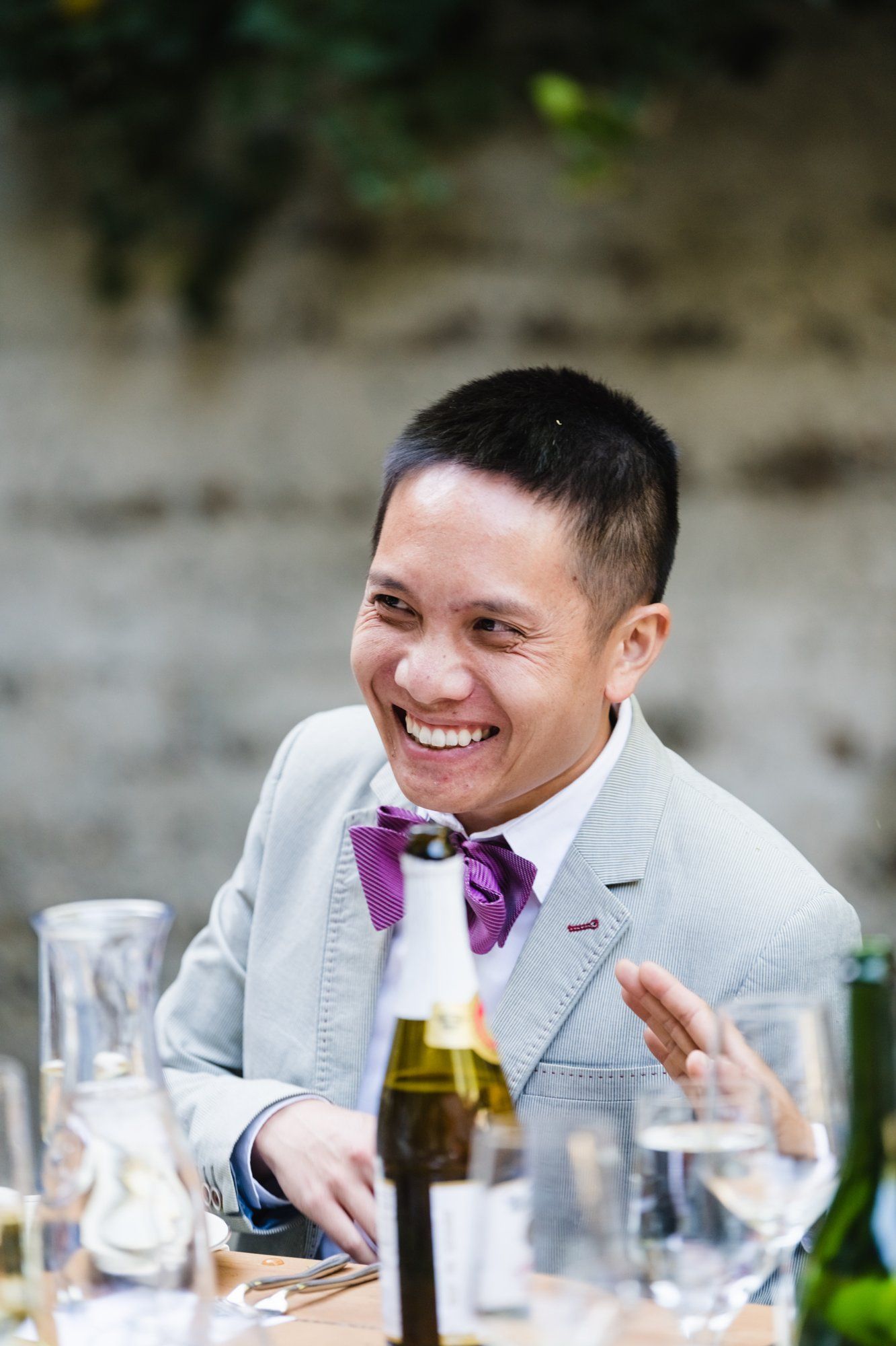 A multicultural spring wedding at Sand Rock Farm, A Family-Style Spring Dinner in the Barrel Room