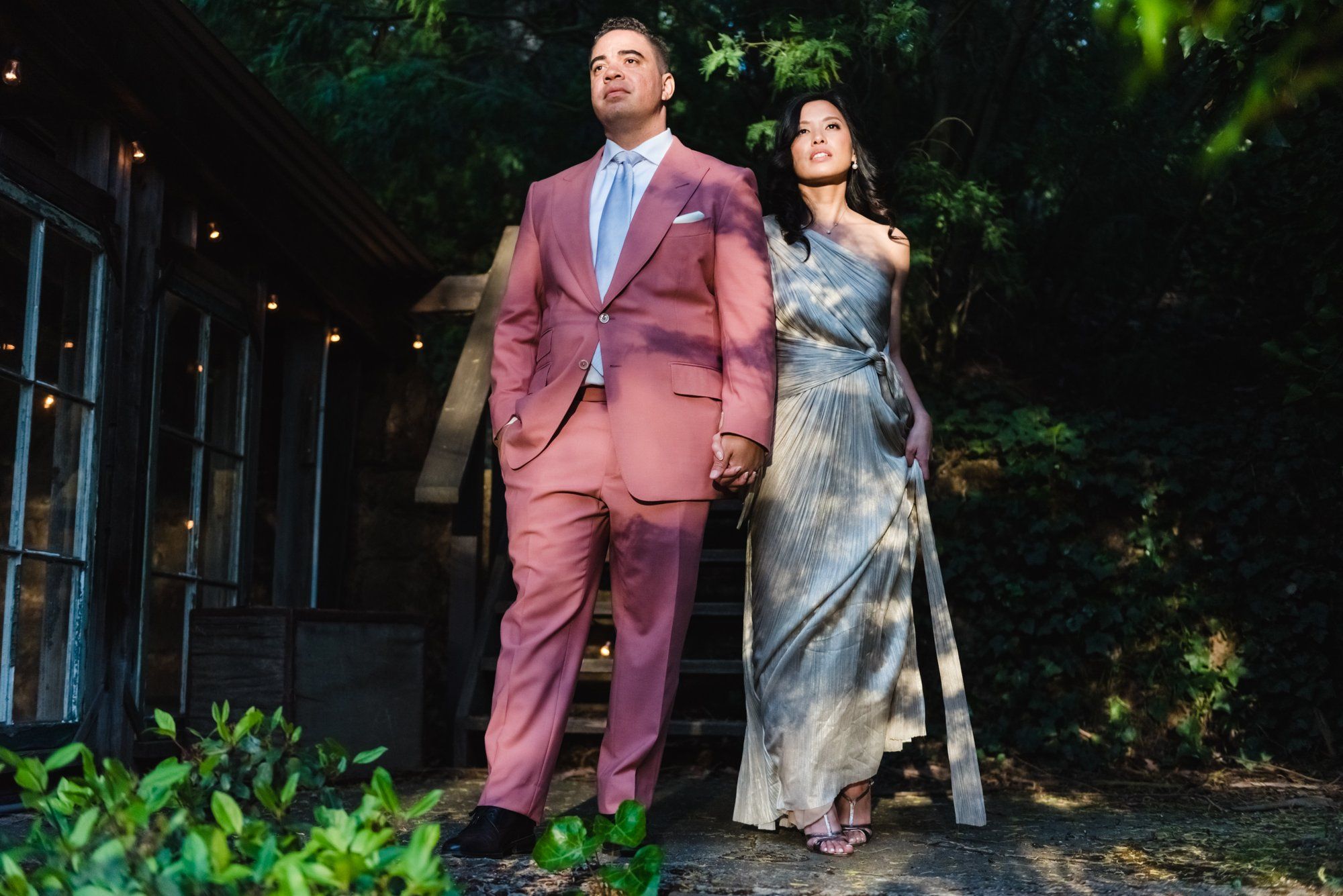 multicultural spring wedding at sand rock farm, Family Photos in the Grove