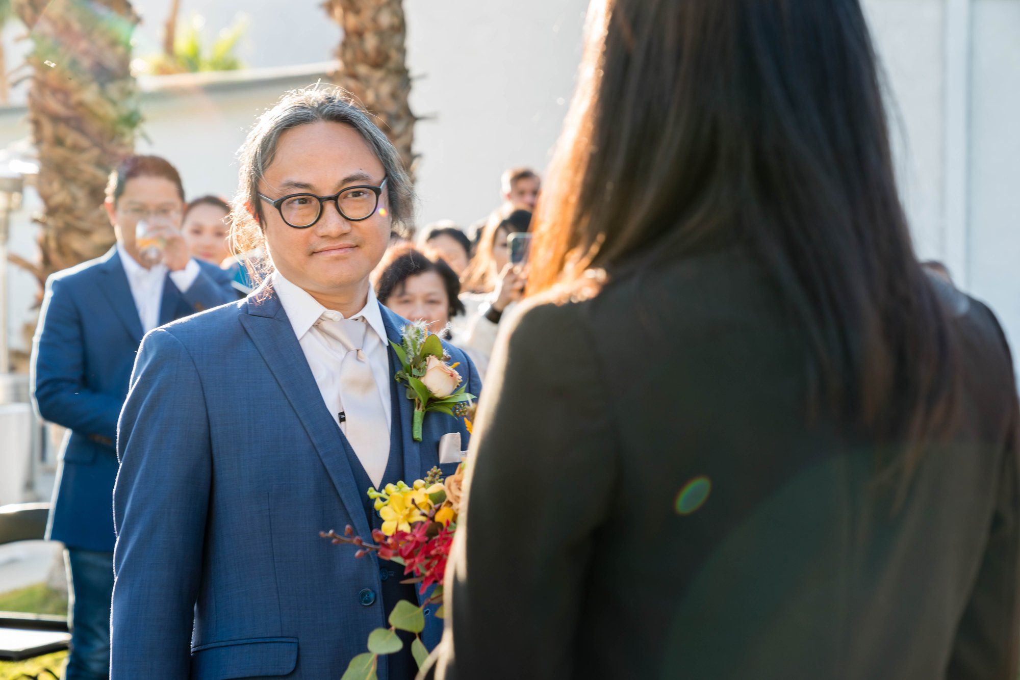 backyard-then-steakhouse wedding at mr lyons, palm springs, A Desert Backyard Ceremony in Palm Springs
