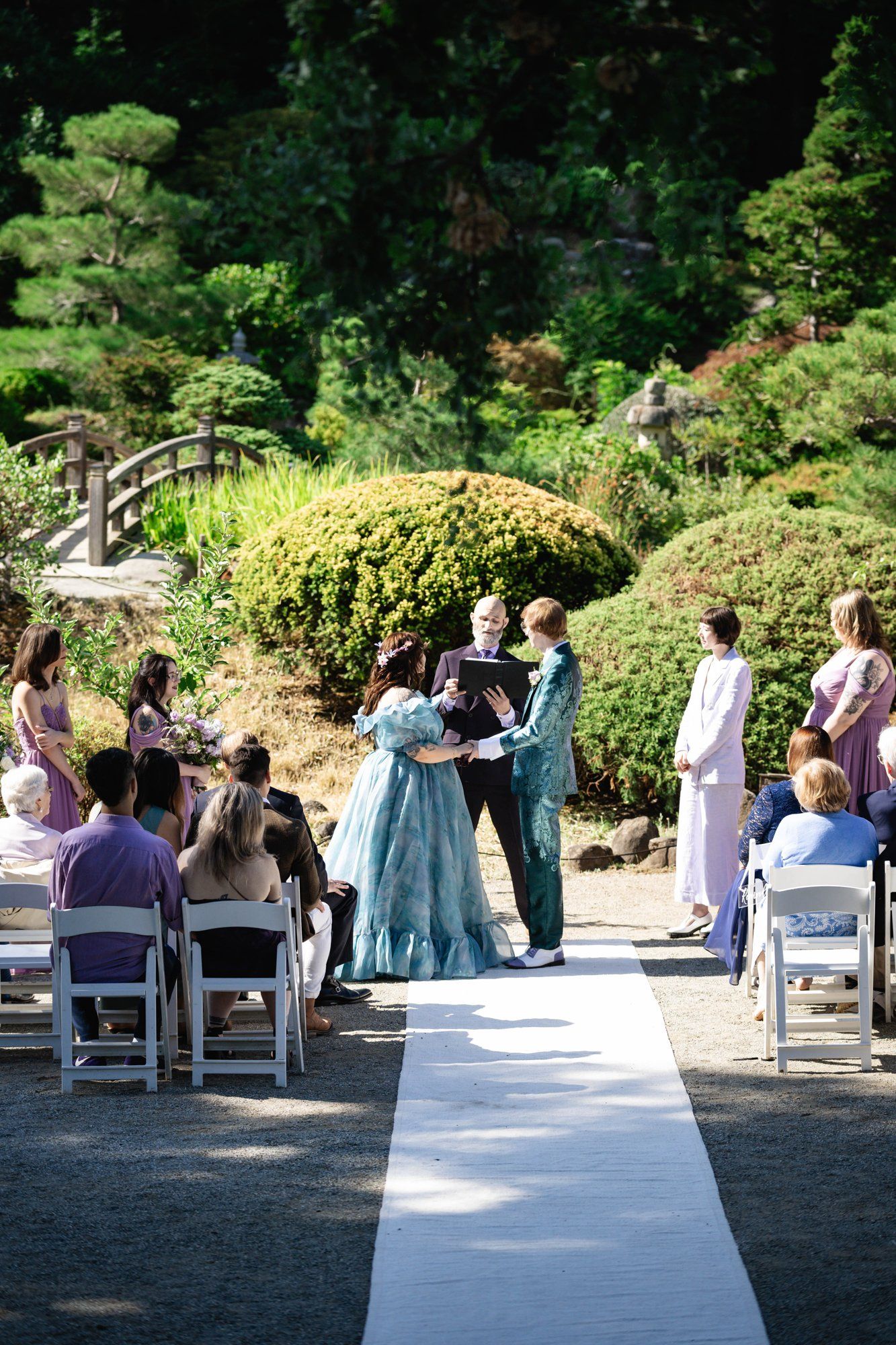 pre-dawn Hakone ceremony before the gardens opened, A Japanese Garden Ceremony, Married Before the Gates Opened