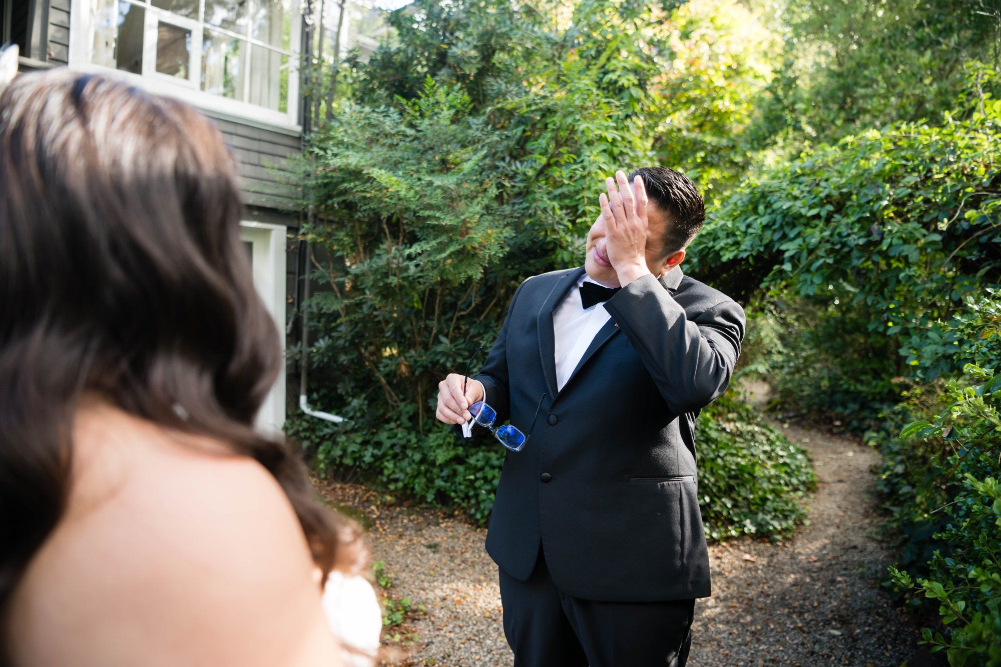 fall-foliage micro wedding at sand rock farm (november, 22 guests), A Harvest-Season Redwood Ceremony