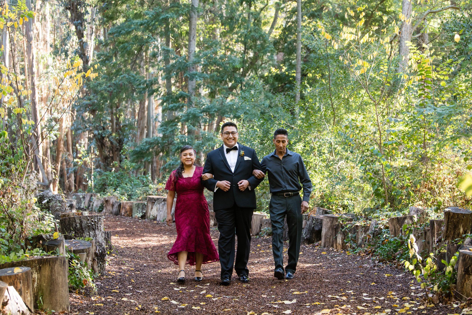 A fall-foliage micro wedding at Sand Rock Farm, A Redwood Ceremony on the Aptos Estate