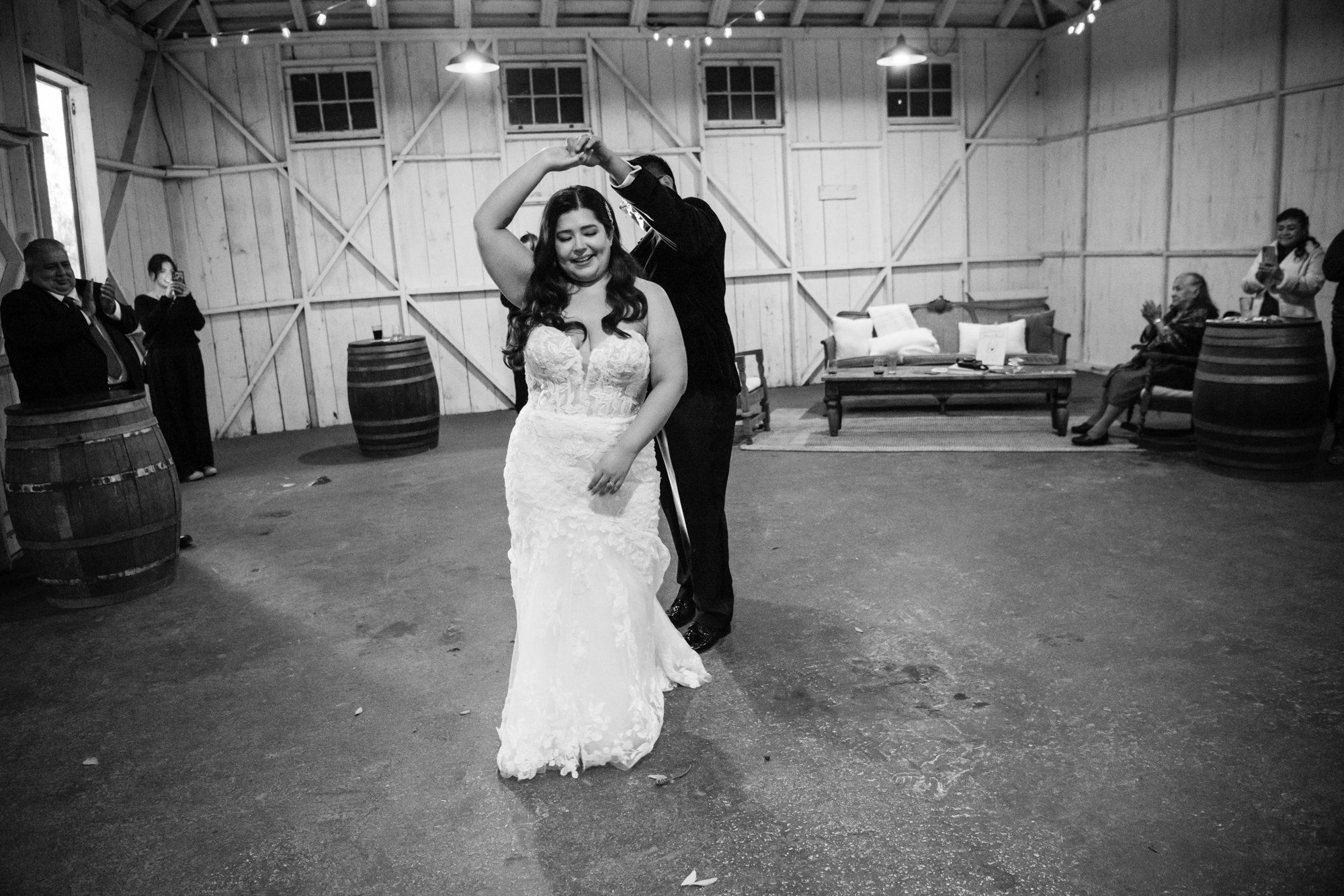 fall-foliage micro wedding at sand rock farm (november, 22 guests), Toasts, Cake & Dancing Under the Café Lights