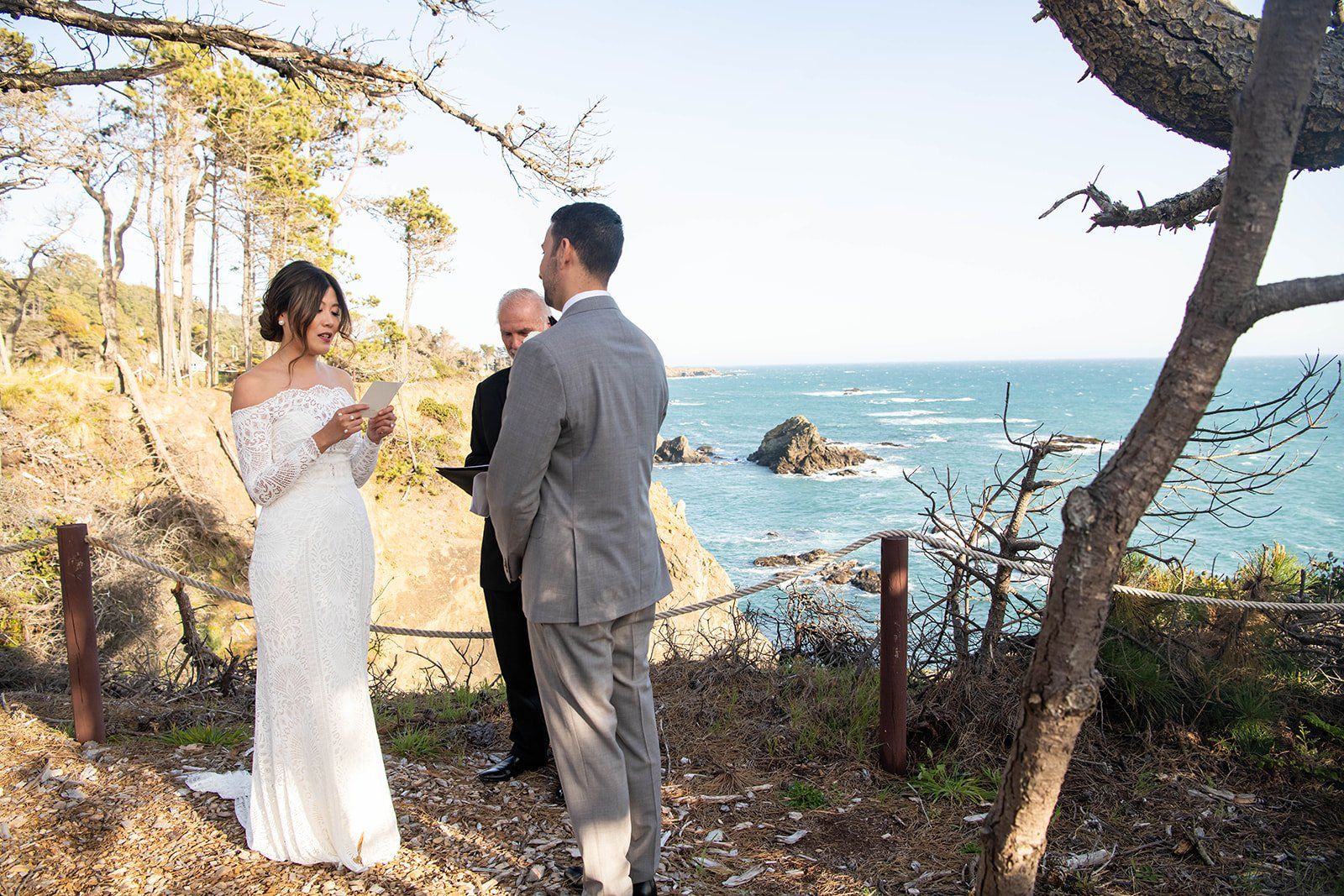 spring elopement at wander anchor bay mendocino coast, A Sunset Spring Elopement on the Mendocino Coast