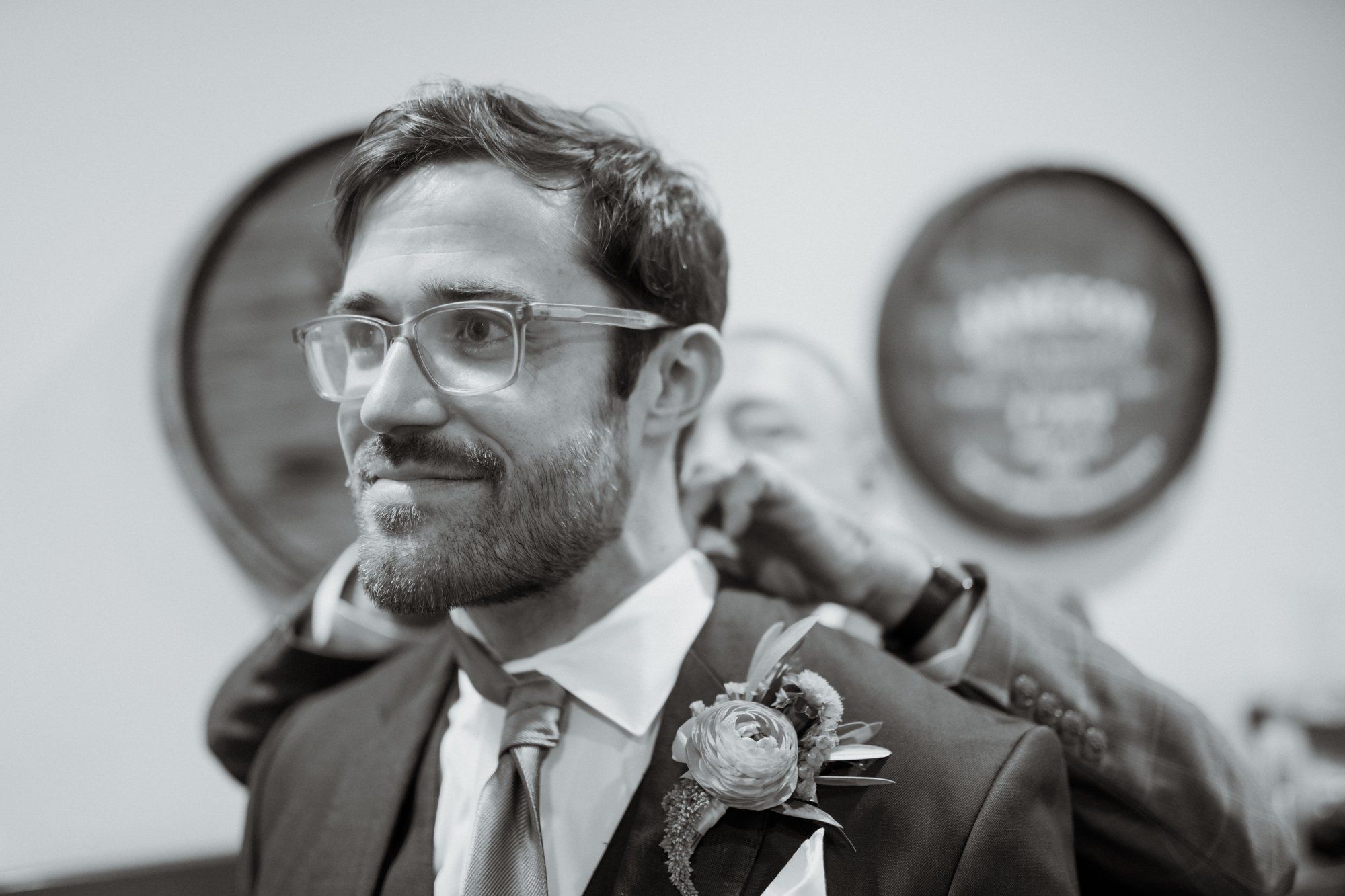 San Clemente wedding at La Ventura Event Center, Portraits Through the La Ventura Courtyard