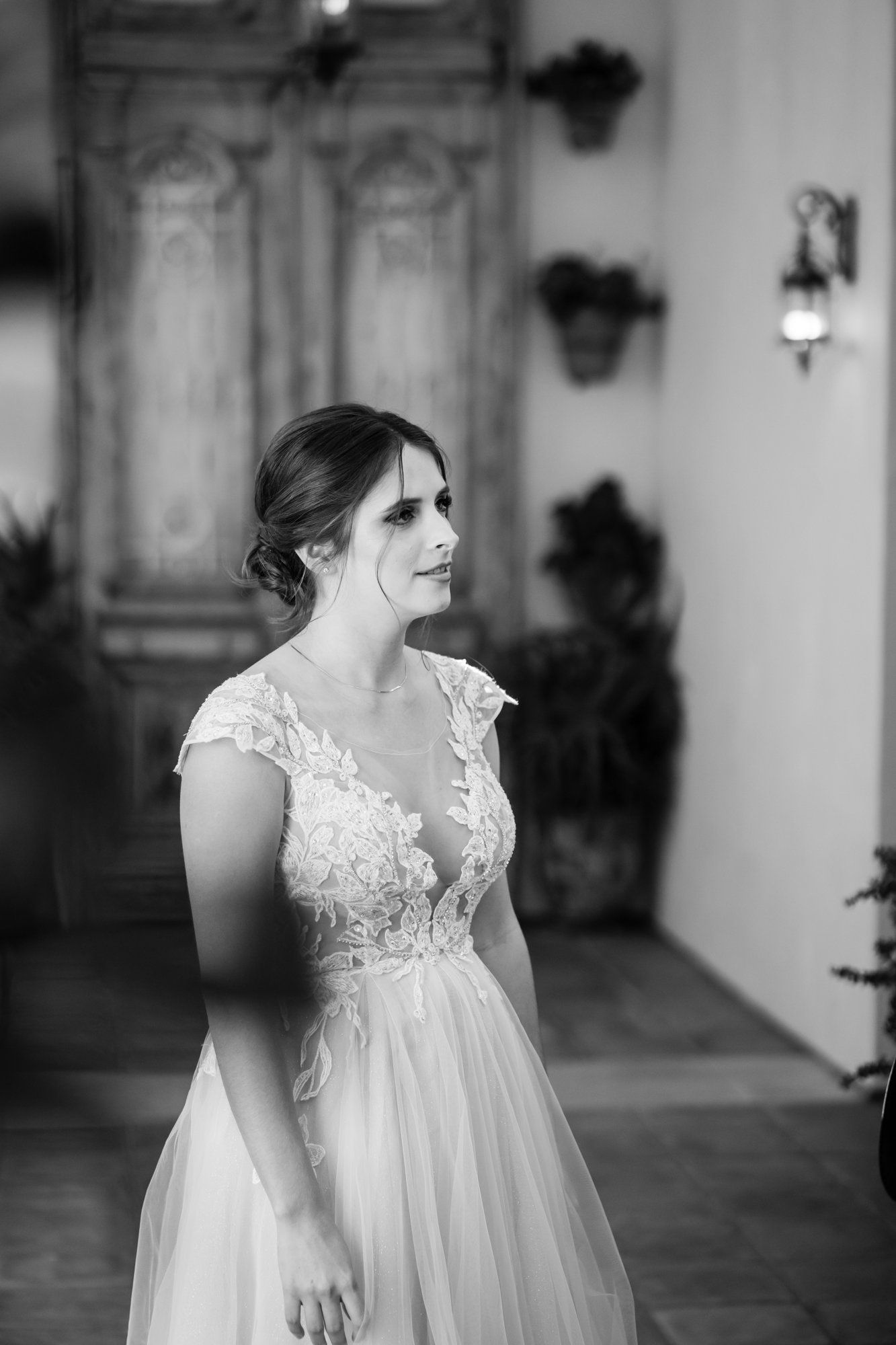San Clemente wedding at La Ventura Event Center, Portraits Through the La Ventura Courtyard