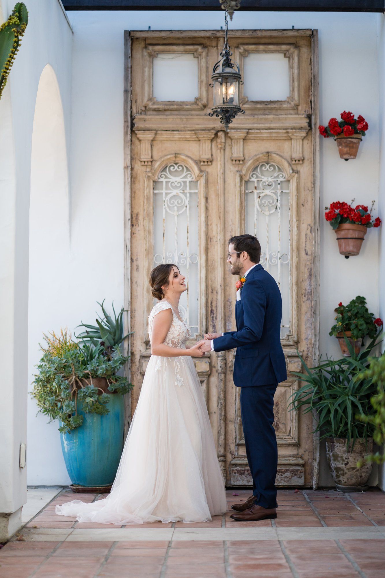 san clemente wedding at la ventura event center, Vows in the La Ventura Courtyard, a San Clemente Wedding