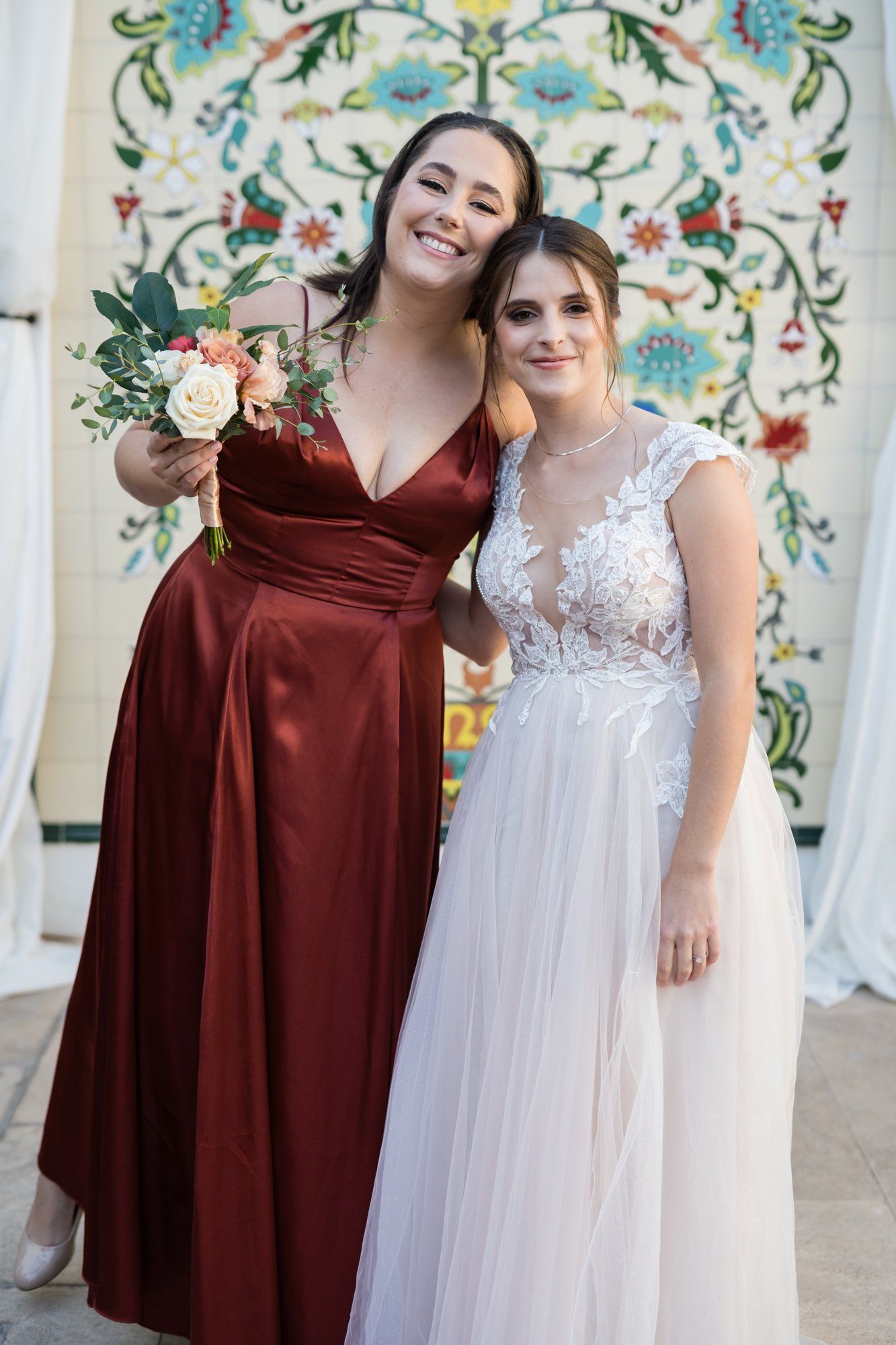 san clemente wedding at la ventura event center, Family Photos Through the Courtyard