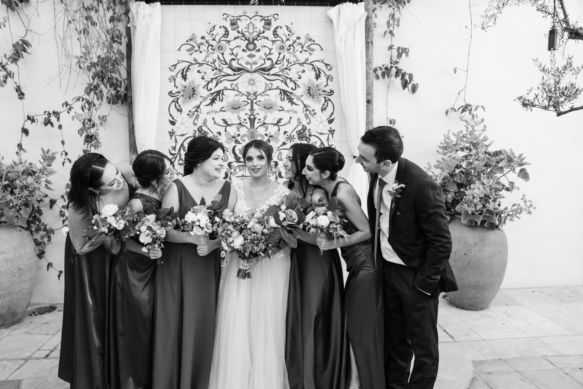San Clemente wedding at La Ventura Event Center, Portraits Through the La Ventura Courtyard