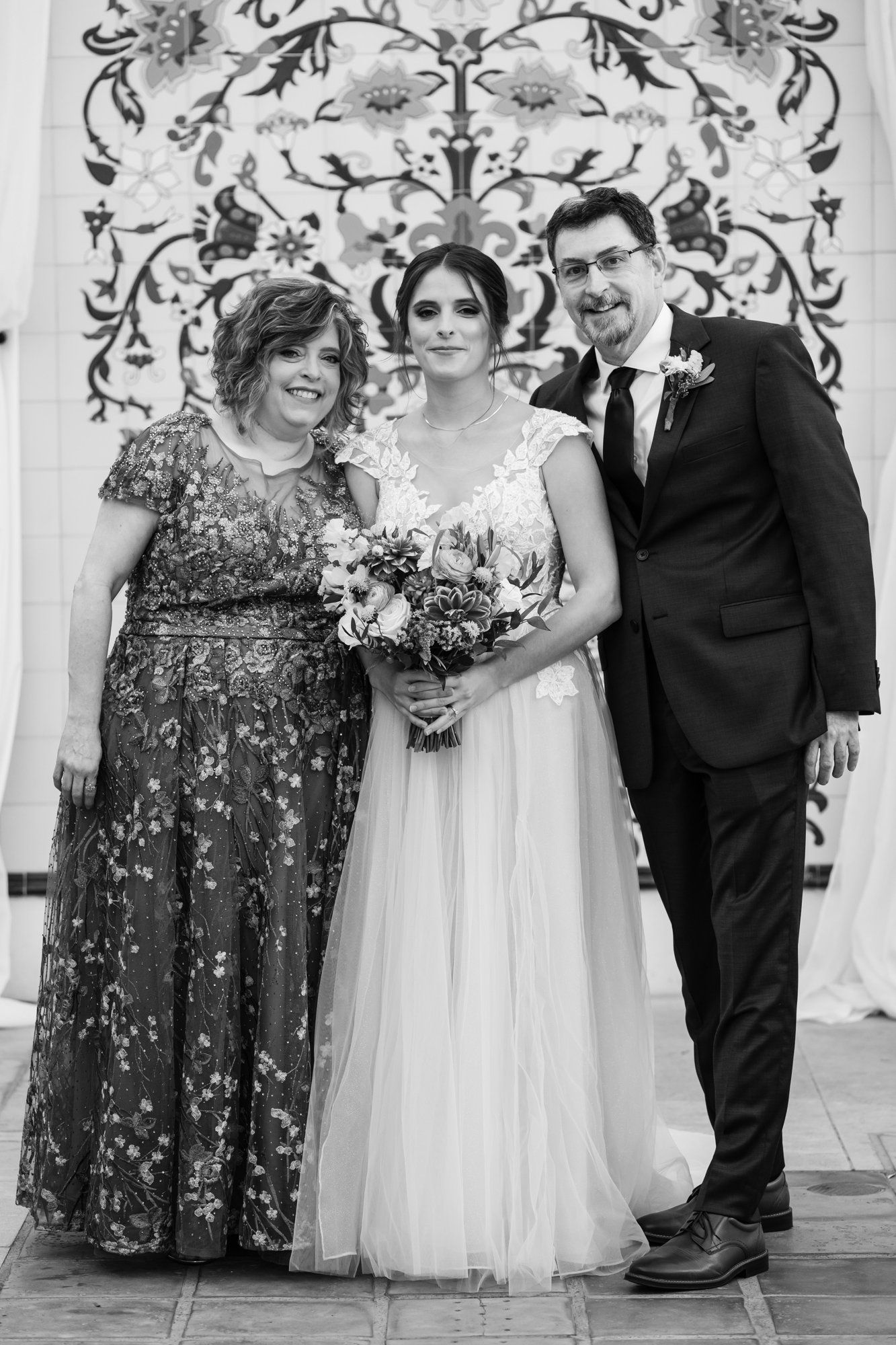 San Clemente wedding at La Ventura Event Center, Portraits Through the La Ventura Courtyard
