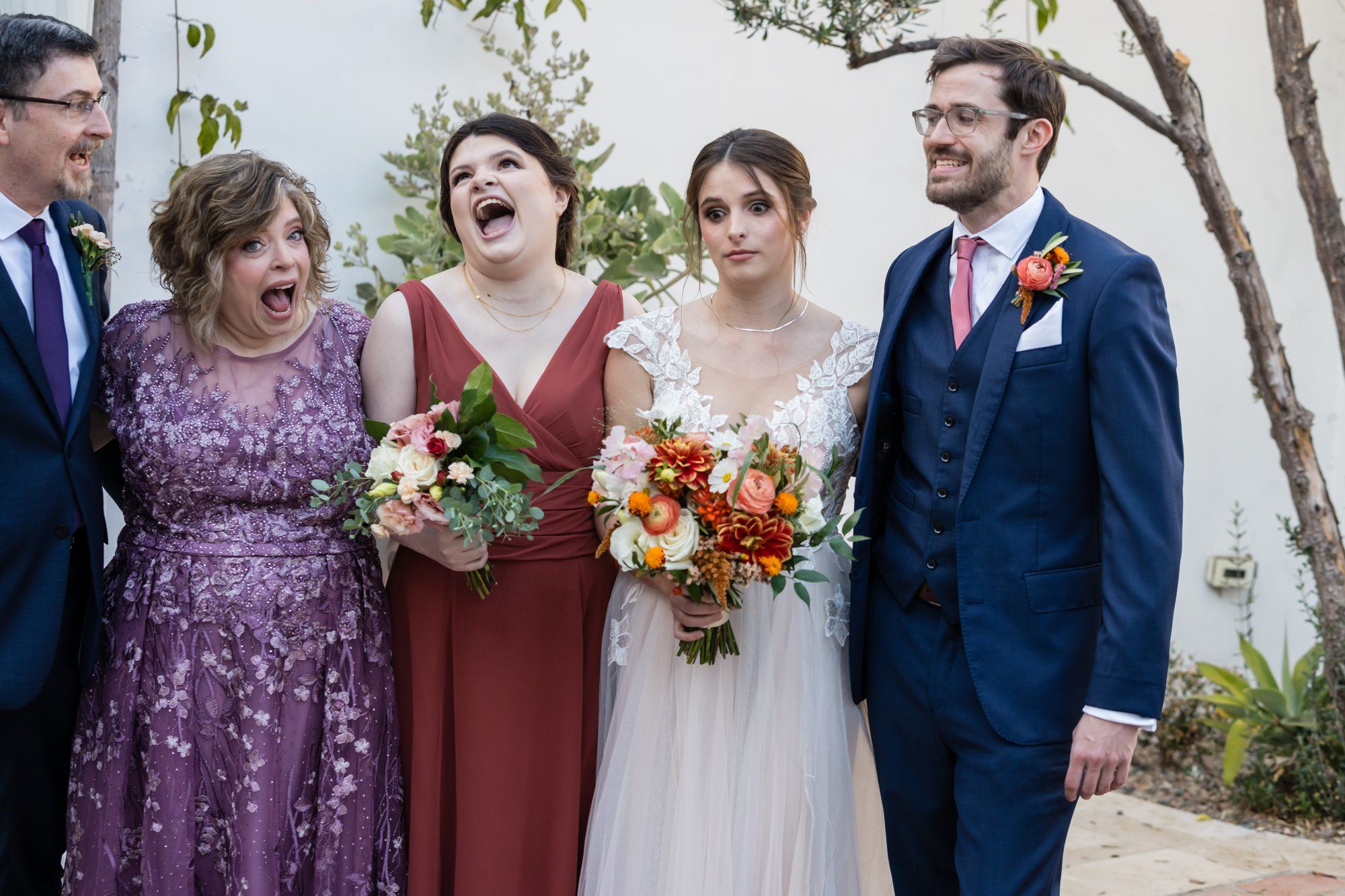 San Clemente wedding at La Ventura Event Center, Portraits Through the La Ventura Courtyard