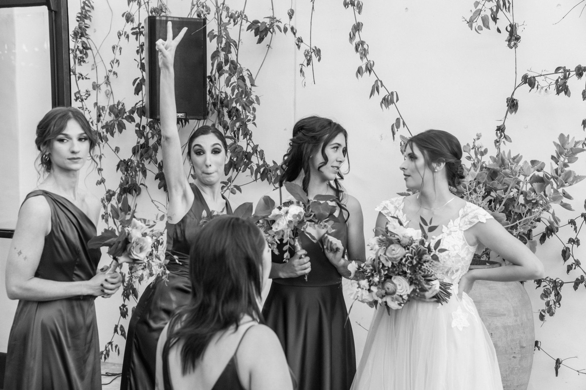 San Clemente wedding at La Ventura Event Center, Portraits Through the La Ventura Courtyard