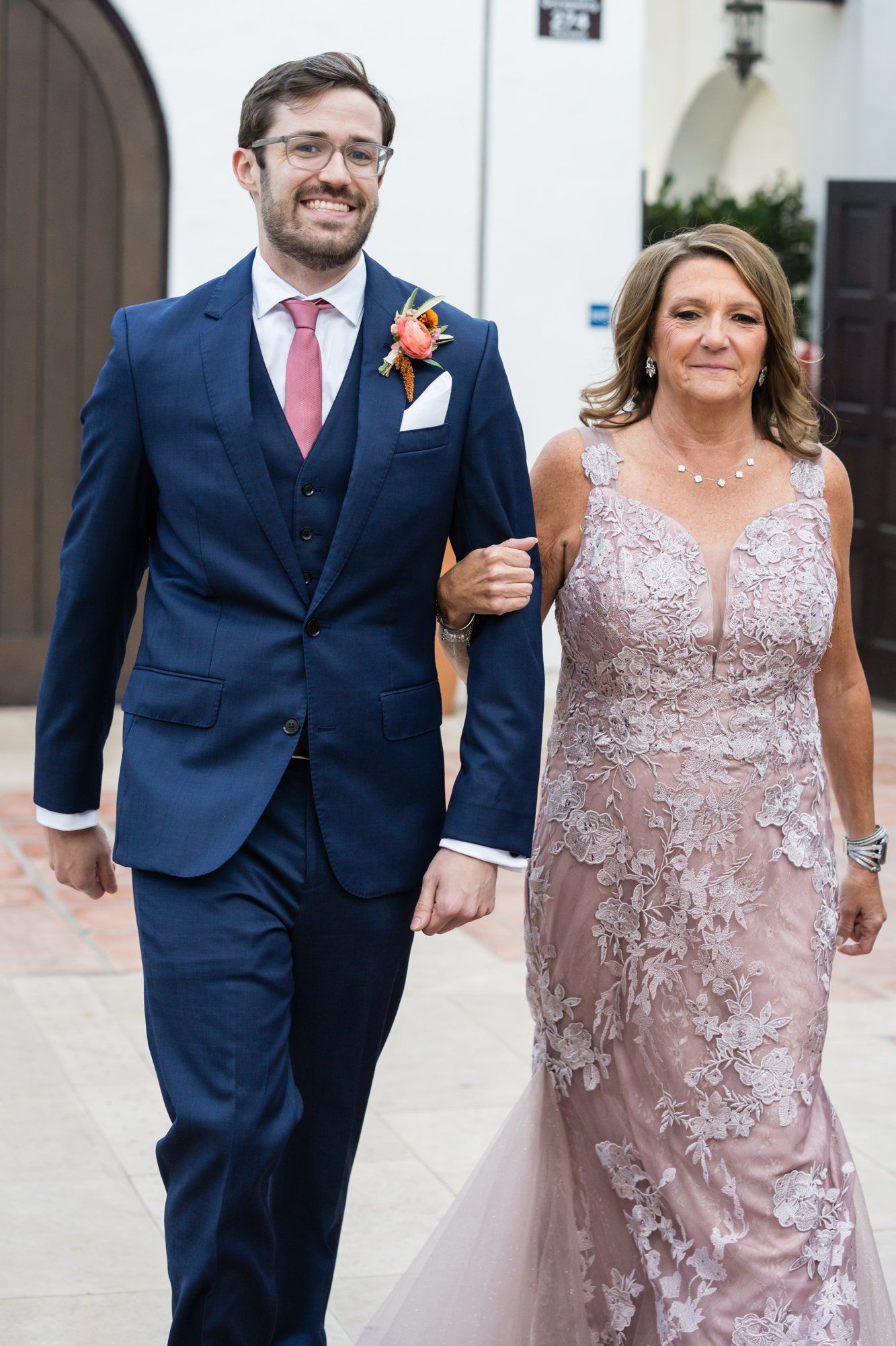 San Clemente wedding at La Ventura Event Center, Portraits Through the La Ventura Courtyard