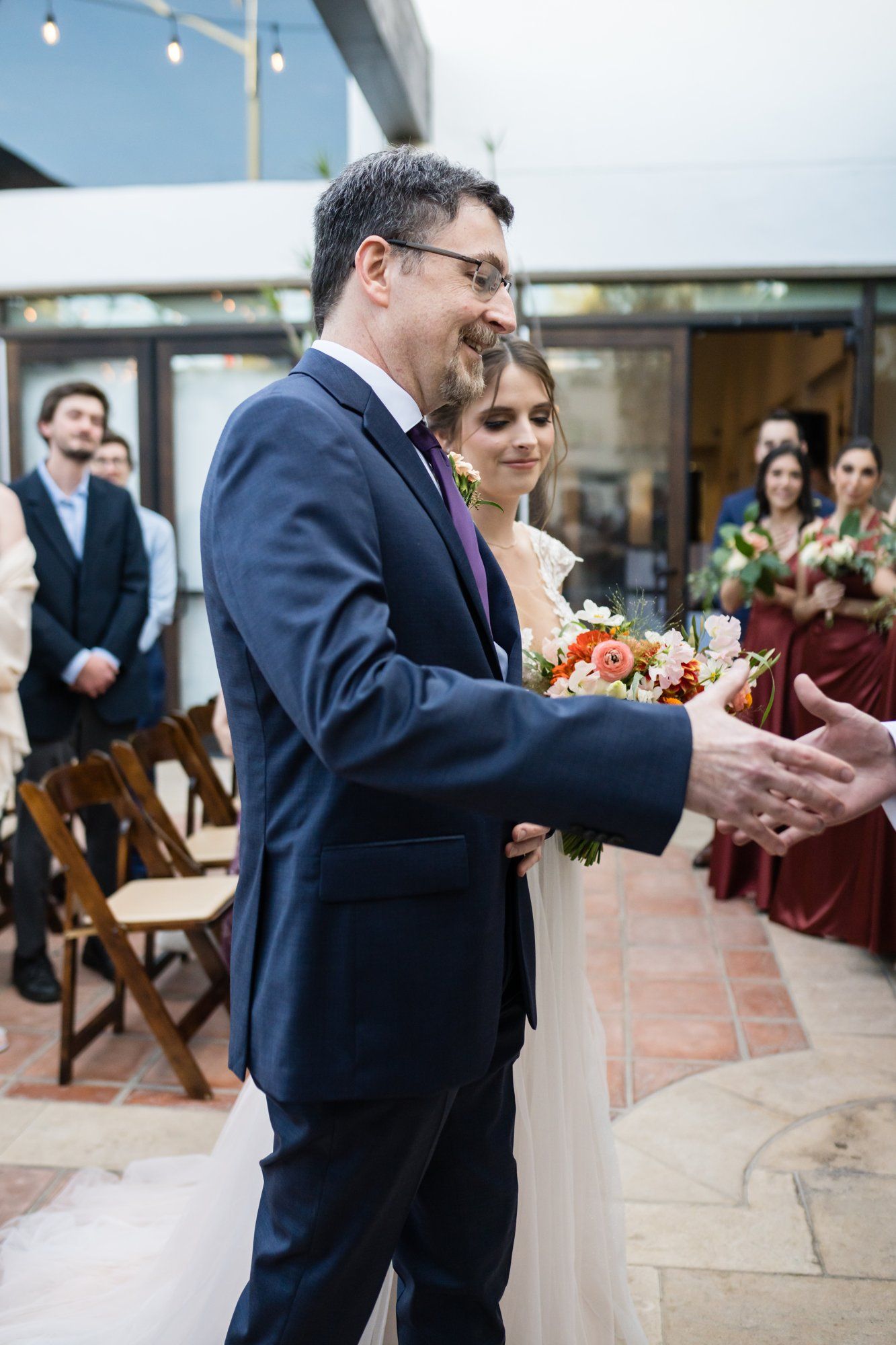 san clemente wedding at la ventura event center, Vows in the La Ventura Courtyard, a San Clemente Wedding