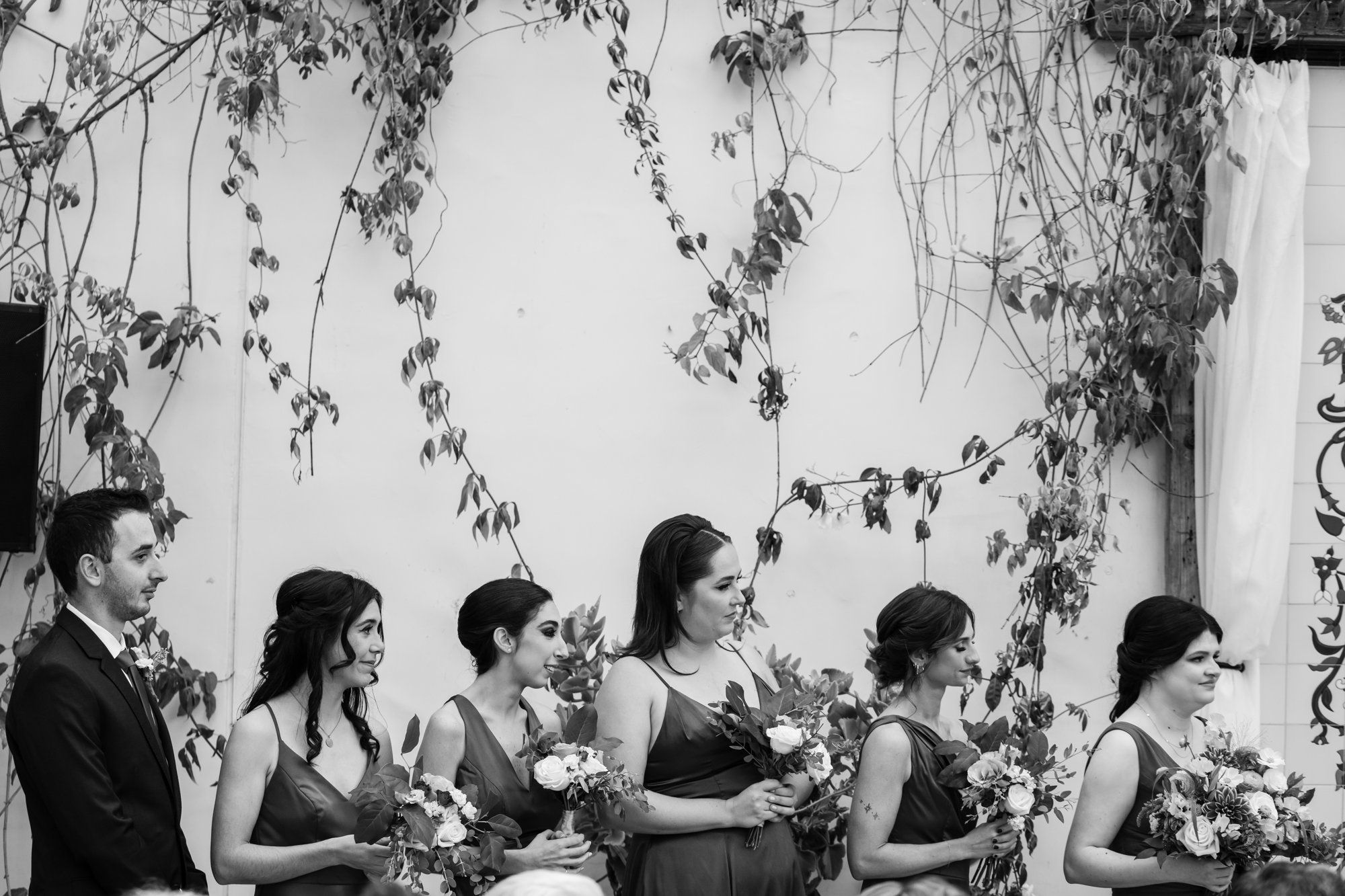 san clemente wedding at la ventura event center, Family Photos Through the Courtyard