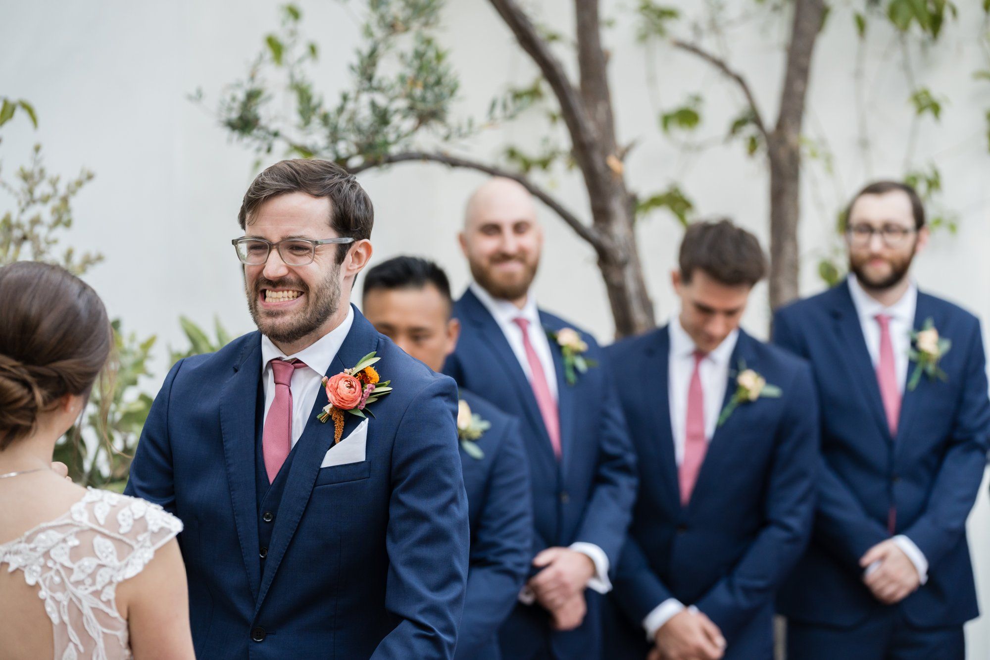 san clemente wedding at la ventura event center, Vows in the La Ventura Courtyard, a San Clemente Wedding